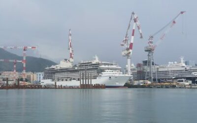 LA NAVE ALLURA ESCE DAL BACINO DI COSTRUZIONE